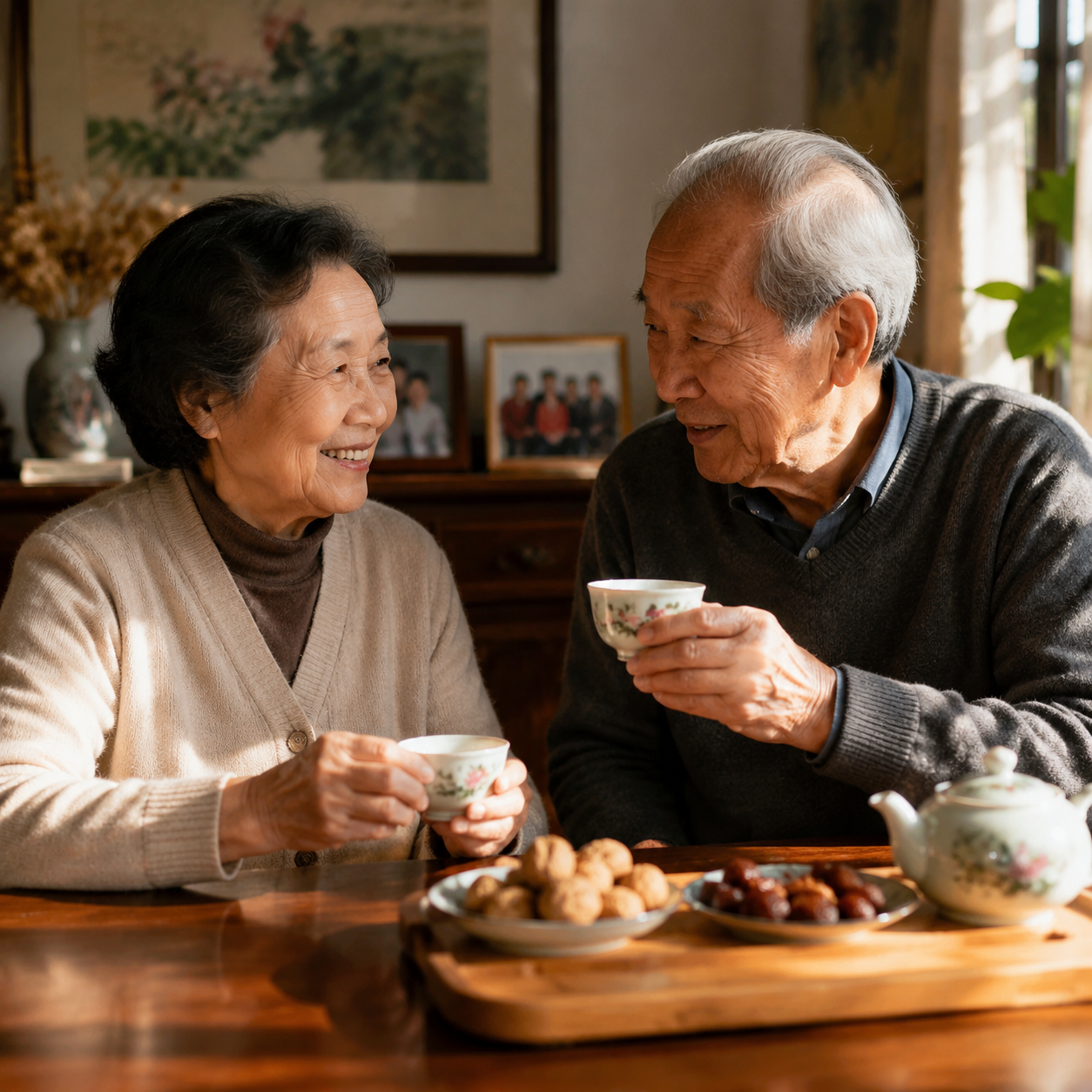 银发养生下午茶
